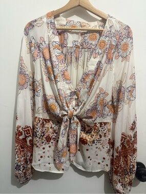 Free People Boho Blouse Size L